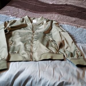 Womens satin bomber jacket.